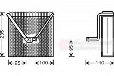 VAN WEZEL 7600v011 -  Испаритель, кондиционер